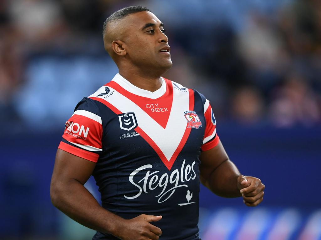 The NRL has abandoned plans to honour Sydney Roosters centre Michael Jennings for his 300th game. Picture: NRL Photos/Anthony Kourembanas