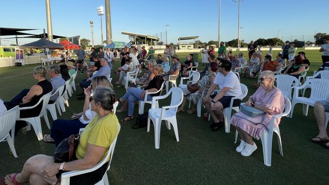 Dozens of people attended the Shandee Blackburn 10 year memorial service at Harrup Park. Picture: Janessa Ekert