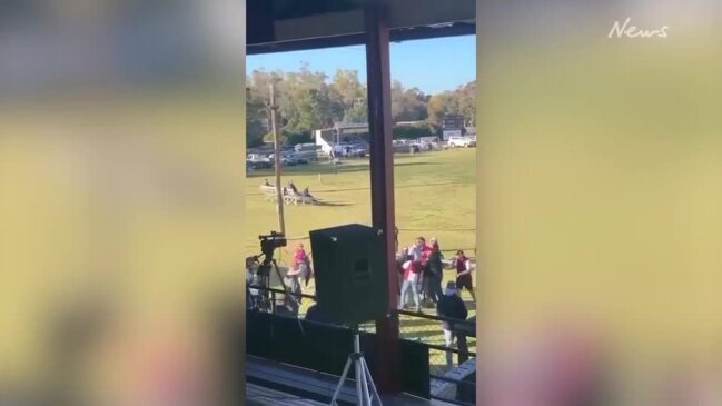 Bush footy game cancelled over crowd fight