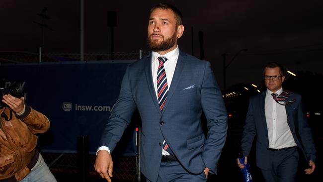 Waerea-Hargreaves faces the bad weather at the NRL judiciary. Photo: AAP Image/Dan Himbrechts