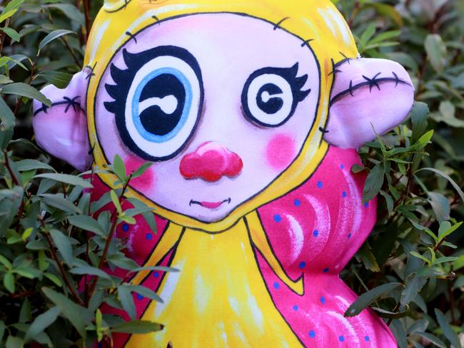 Creative Groundz Studio’s therapy dolls each have a unique story or experience with mental illness, trauma or abuse. Picture: Angelo Velardo