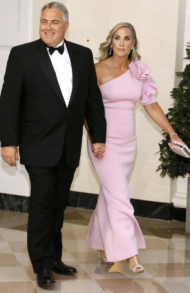 Joe Hockey, Ambassador of Australia to the United States, and Melissa Babbage. Picture: Getty