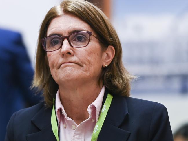 CANBERRA, AUSTRALIA, NewsWire Photos. OCTOBER 26, 2023: Governor of the Reserve Bank of Australia Michele Bullock appears before Senate estimates at Parliament House in Canberra. Picture: NCA NewsWire / Martin Ollman