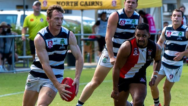 Kalan Huntly, in action for Port Douglas Crocs in 2022, has joined Castlemaine. Picture: Nuno Avendano