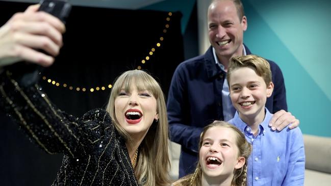 Prince William takes Prince George and Princess Charlotte to see Taylor Swift in London . Picture: @ princeandprincessofwales / Instagram
