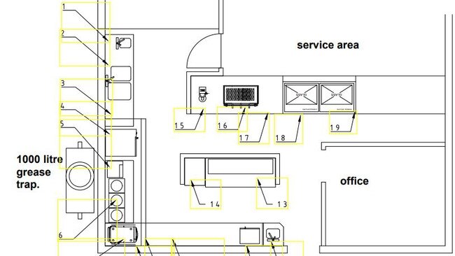 Plans for extensive kitchen fit out.