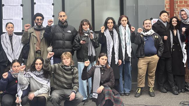 Some of the University of Melbourne students who faced disciplinary hearings. Picture: Tricia Rivera