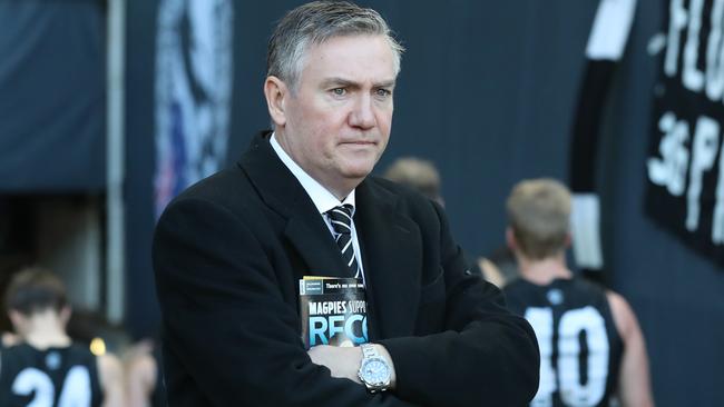 Collingwood president Eddie McGuire after the match. Picture: Alex Coppel