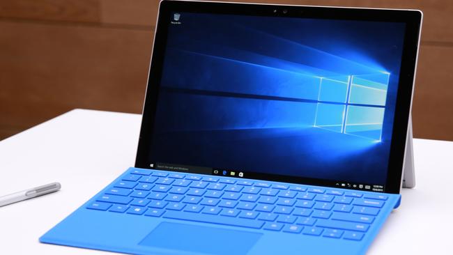 Pro revamp ... Microsoft’s Surface Pro 4 has a revamped keyboard, screen and specifications. Picture: Mark Von Holden/Microsoft via AP