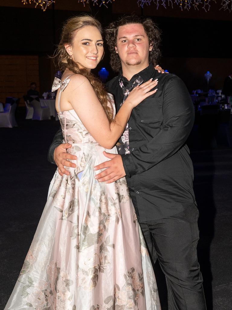 Jenneke Van Petersen and Jayden Kalis at Mackay Christian College Graduation dinner, Thursday 16 November 2023 Picture:Michaela Harlow