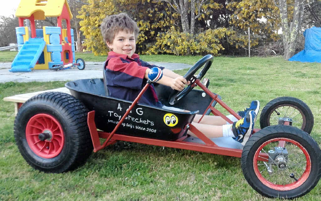 Beef boss and son revved up to race billy-carts | The Courier Mail