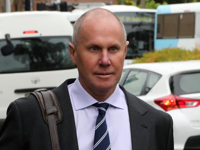 SYDNEY, AUSTRALIA - NewsWire Photos JANUARY 20, 2021: Channel 9 news chief Darren Wick pictured as he arrives at Hornsby local court, he was charged over high-range drink driving after being caught behind the wheel at more than four times the limit.Picture: NCA NewsWire / Damian Shaw