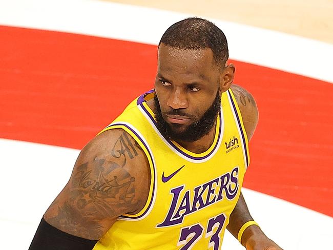 LeBron James of the Los Angeles Lakers.