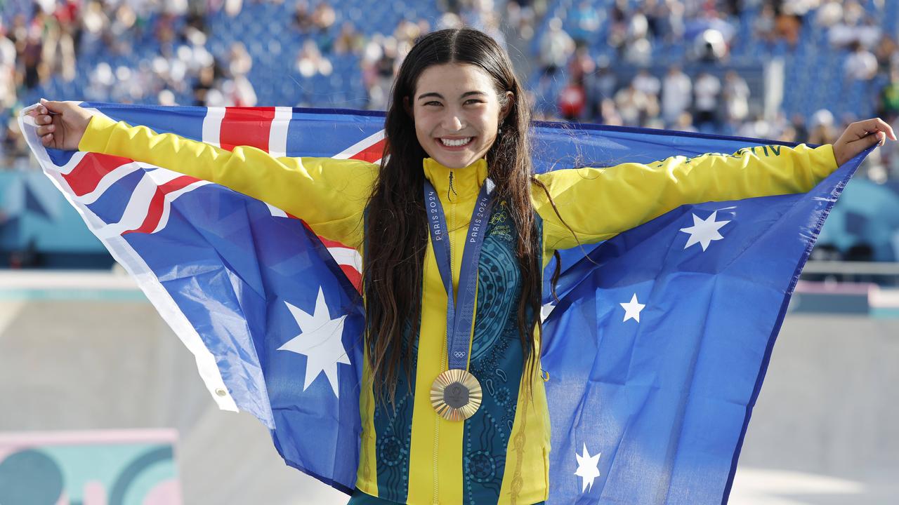 Arisa Trew is now Australia’s youngest gold medallist. Picture: Michael Klein