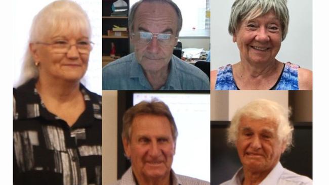 The suspended Coomalie Community Government Council. Clockwise: president Sharon Beswick, Colin Freeman, Cherrian Luxton, Stephen Noble and Richard Luxton.