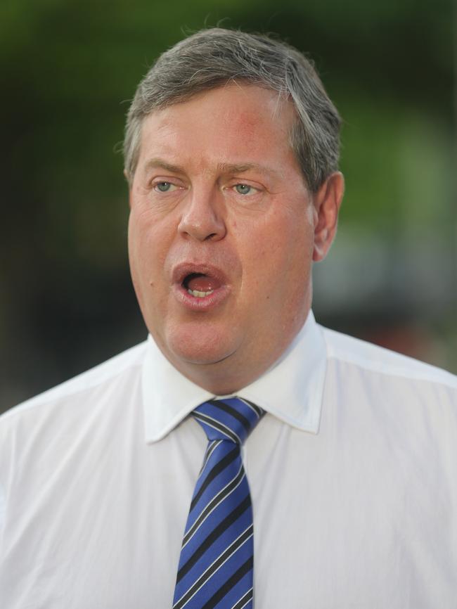 Opposition Leader Tim Nicholls slammed the lockout as a “nanny state” law that would put the vibrancy of the valley at risk along with jobs. Picture: Sarah Marshall