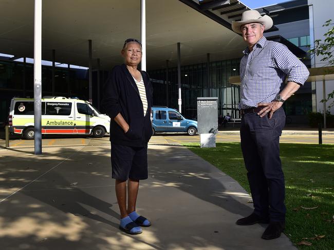 Patricia Kennedy with Robbie Katter. PICTURE: MATT TAYLOR.