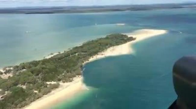 Chopper captures sinkhole at Inskip