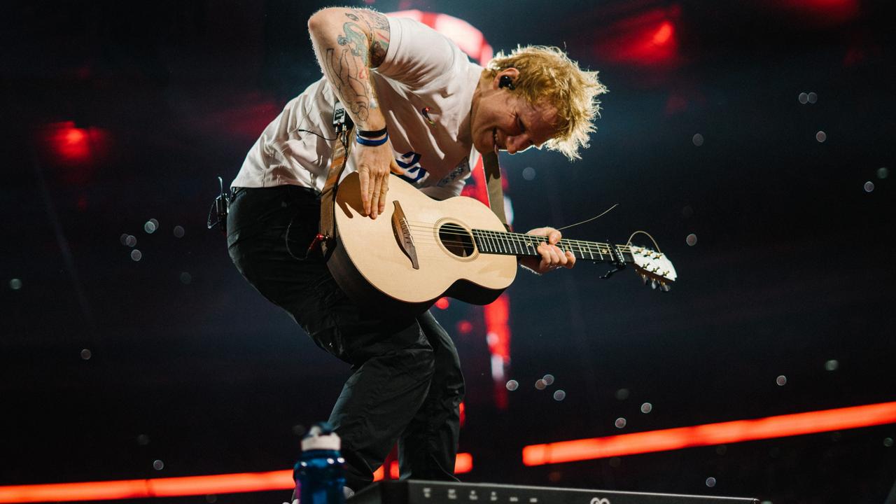 Ed Sheeran’s huge Mathematics concert production. Picture: Zakary Walters