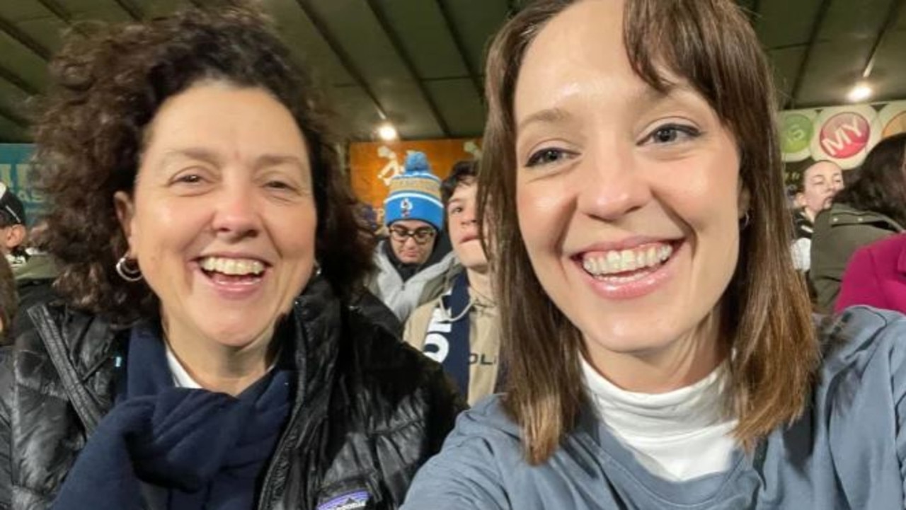 Dr Monique Ryan and Sally Rugg in happier times. Picture: Supplied.