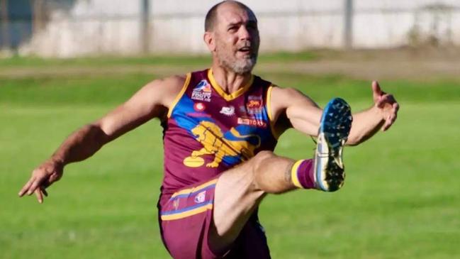 Star local SA footy veteran Trevor Rigney is having another strong season with OSB Lonsdale. Picture: OSB Lonsdale Football Club