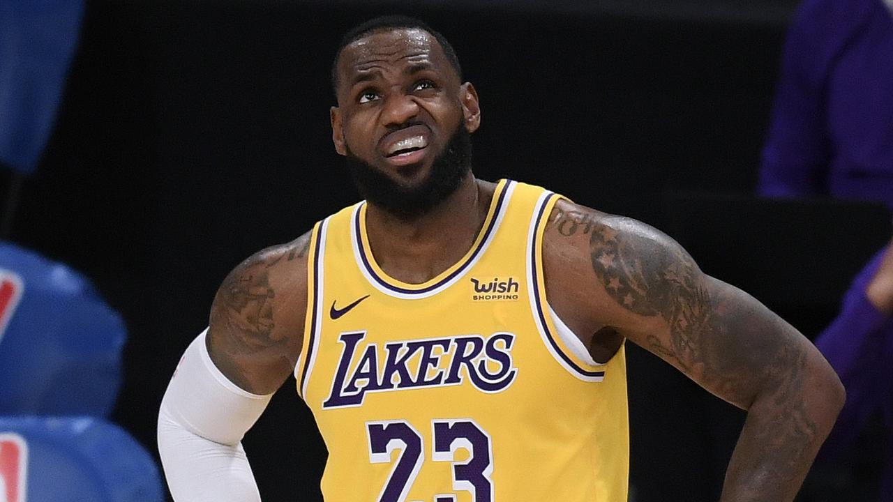 LeBron James of the Los Angeles Lakers.