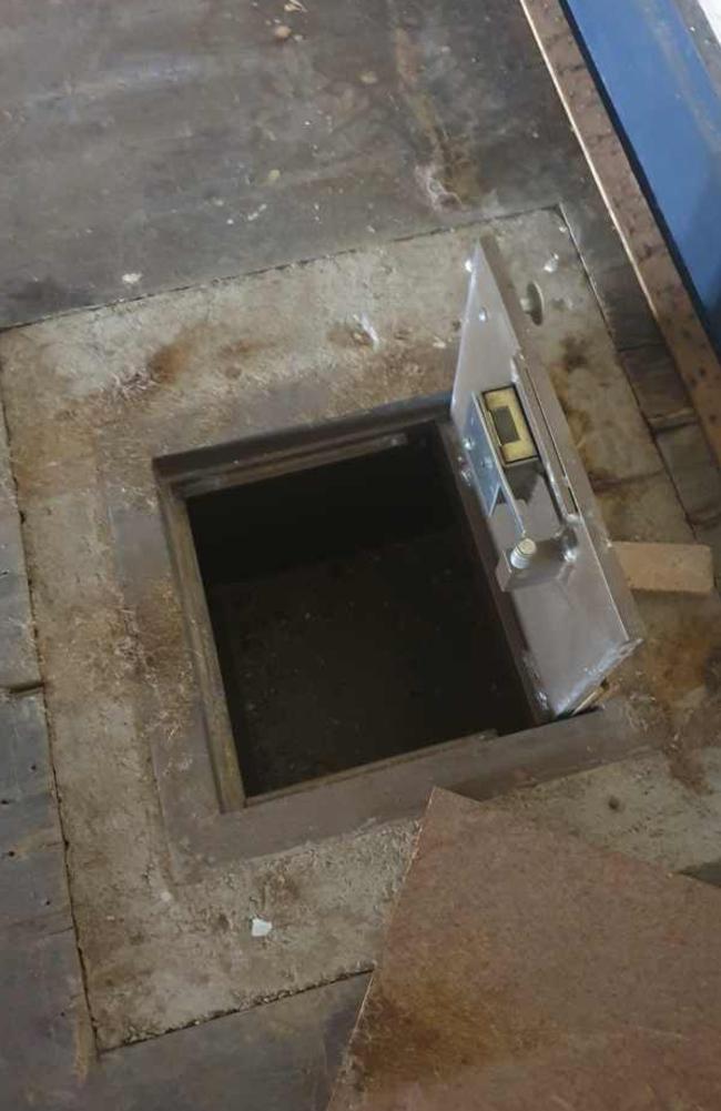 A safe built into the ground was uncovered at the site. Picture: Supplied.