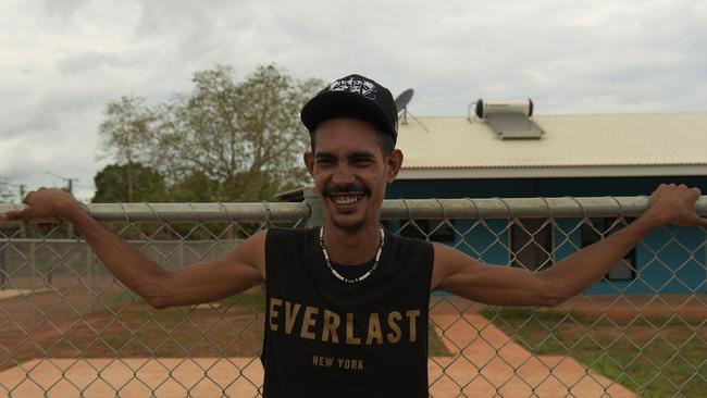 Graham Henry-Whiting moves into his new home in Pirlangimpi which was built as part of the National Partnership in Remote Housing NT. Picture: (A)manda Parkinson