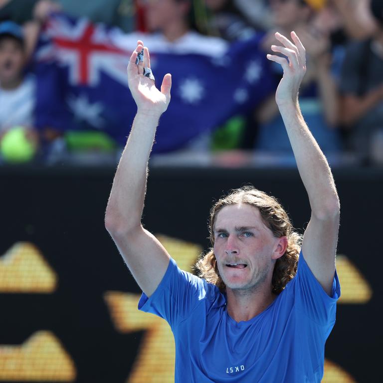 Purcell says he is confident in his future in singles tennis after soaring into the world top 40 in 2023 and earning the praise of former players including John Newcombe. Picture: David Caird