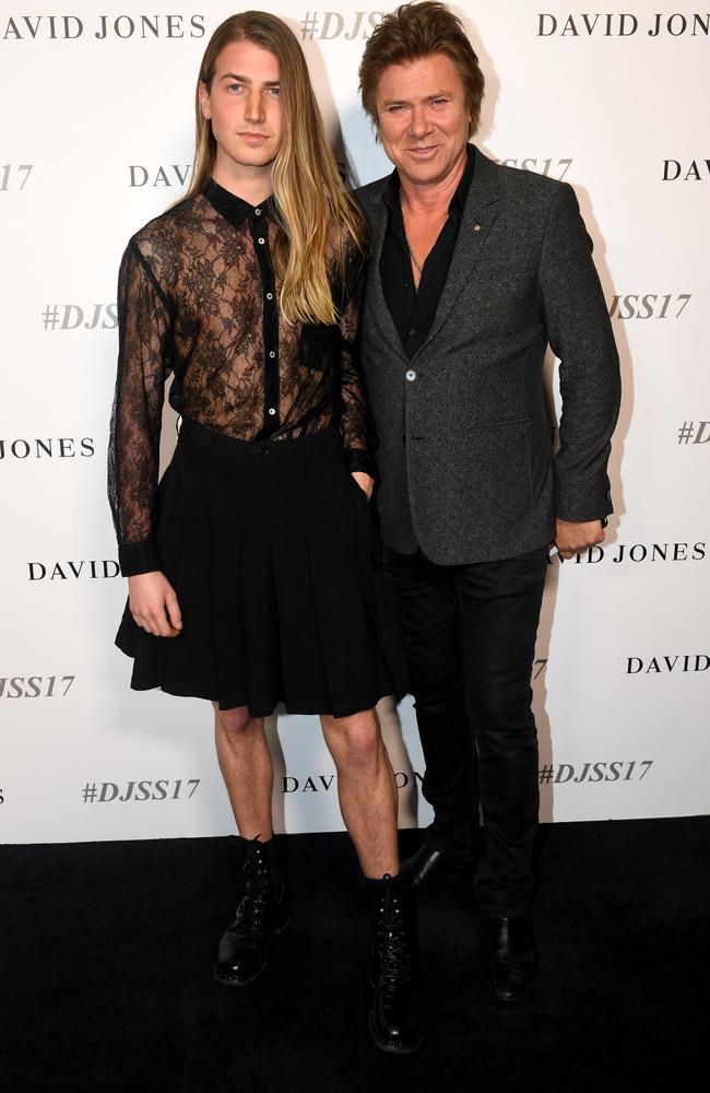 Christian and Richard Wilkins at the David Jones Spring Summer 2017 collection launch.