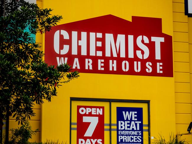 BRISBANE AUSTRALIA - NewsWire Photos JANUARY 27, 2023: Stock Images - Chemist Warehouse. NewsWire / Sarah Marshall