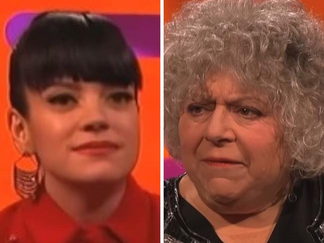 Lily Allen and Miriam Margolyes.