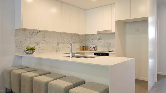 Gusmeroli-family owned Moduline, which has sales offices in Cairns, Ingham and Townsville, has been operating since 1965 and manufactures and custom installs kitchens, bathrooms, laundries, entertainment areas, wardrobes and commercial spaces. Picture: Moduline