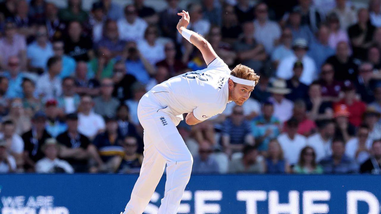 The tireless Stuart Broad has been England’s spearhead all series. Picture: Getty