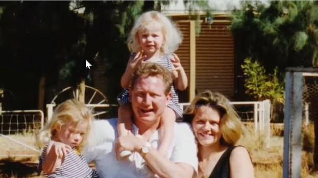 Andrew ‘Twiggy’ and Nicola Forrest with their daughters, Grace and Sophia, in a family photo shared with the ABC. Picture: ABC