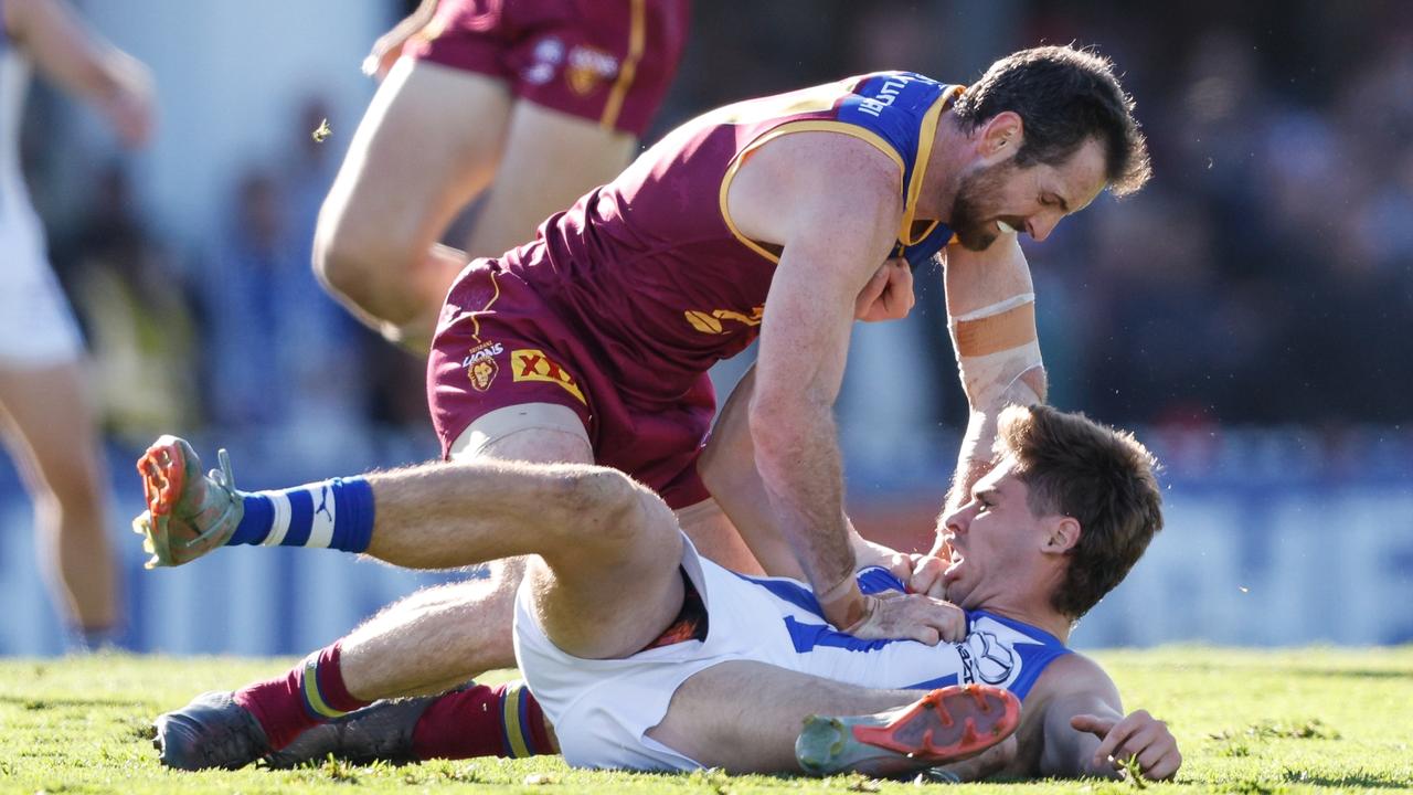 The Kangaroos fired very few shots at Norwood Oval. (Photo by Dylan Burns/AFL Photos via Getty Images)