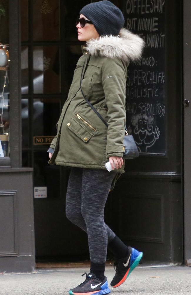 Rose Byrne out and about in NYC in December 2015. Picture: Splash News Australia