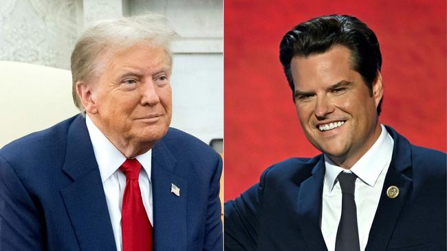 US President-elect Donald Trump and Florida’s Matt Gaetz.