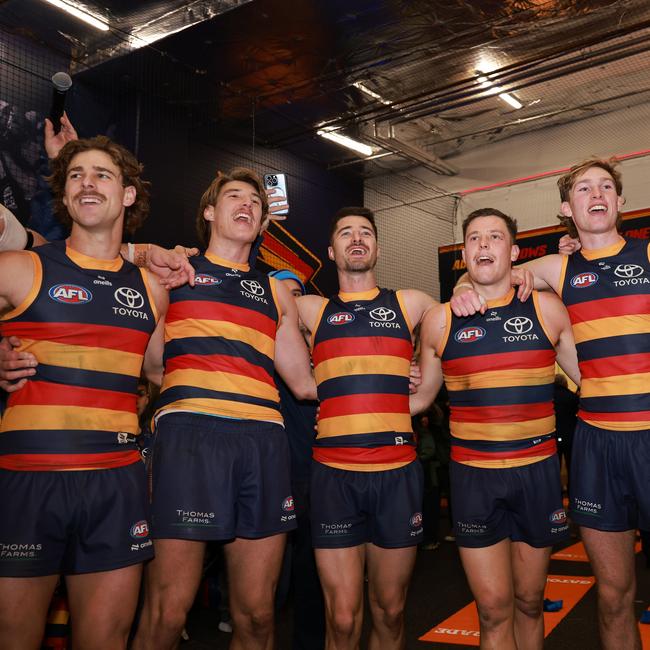 Adelaide’s close-game record is improving. Picture: Getty Images