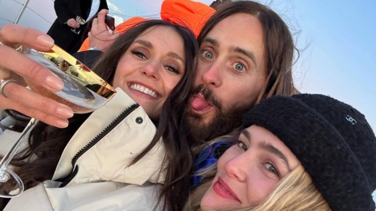 Nina Dobrev, Jared Leto and Zoey Deutch. Picture: Nina Dobrev/Instagram
