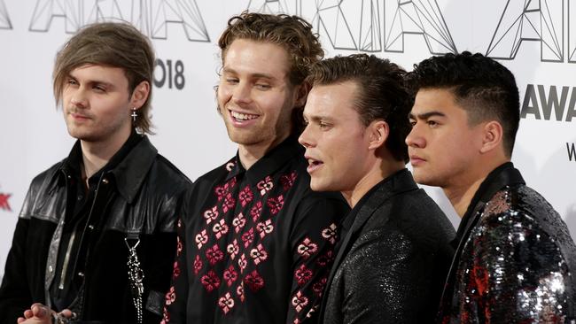 5SOS say home soil recognition is important to them. Picture: Jonathan Ng
