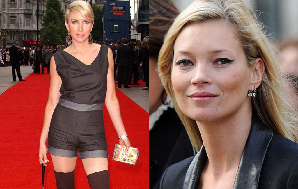 Heather Mills (left) was fourth least desirable celebrity wife, while Kate Moss was fifth most desirable. Picture: Images from AAP, Bang ShowBiz