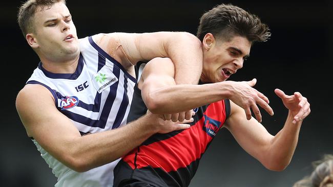 Brandon Zerk-Thatcher has been banned for one game after breaching the AFL’s COVID-19 protocols. Picture: Michael Klein