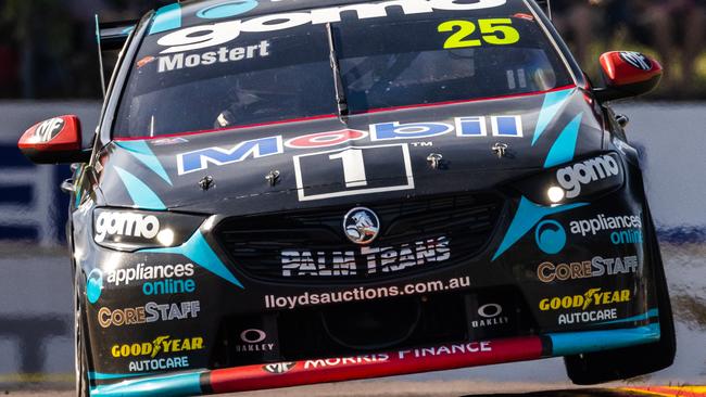 Chaz Mostert hammers his Holden Commodore ZB around the Hidden Valley circuit. Picture: Getty Images