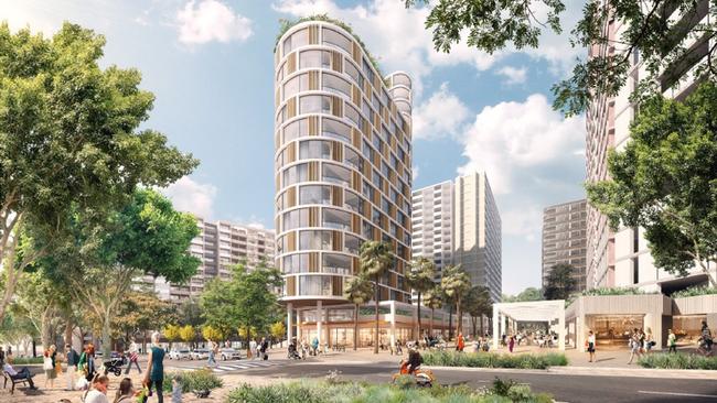 Artist impressions of the Ivanhoe Estate precinct in Macquarie Park.