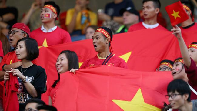 NEWCASTLE, AUSTRALIA - MARCH 06: during the Women's Olympic Football Tournament Play-Off match between the Australian Matildas and Vietnam at McDonald Jones Stadium on March 06, 2020 in Newcastle, Australia. (Photo by Ashley Feder/Getty Images)