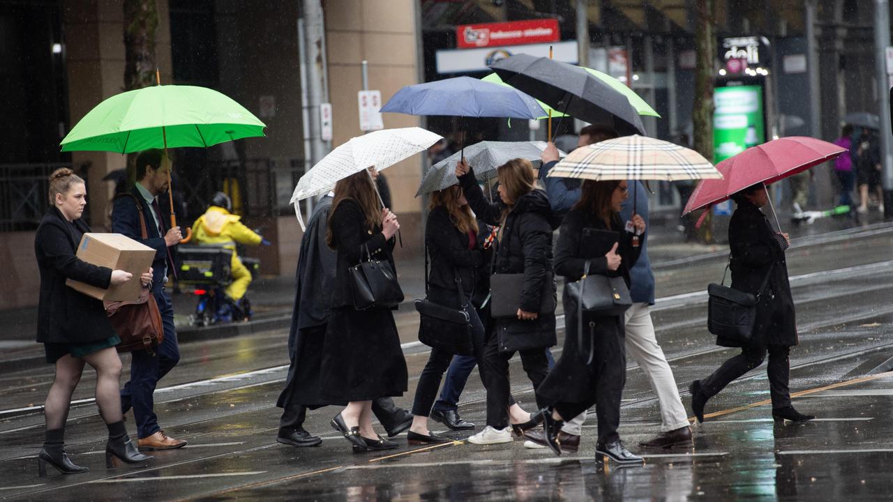 Wet, wild and cold weather will hit Melbourne this weekend. Picture: Nicki Connolly