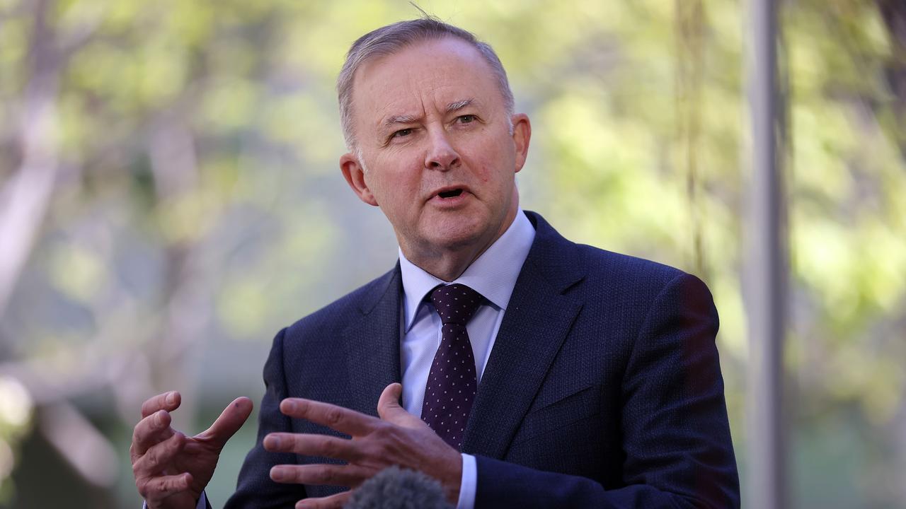 Anthony Albanese’s Labor Party needs to secure a net gain of seven seats to win the election. Picture: NCA NewsWire / Gary Ramage