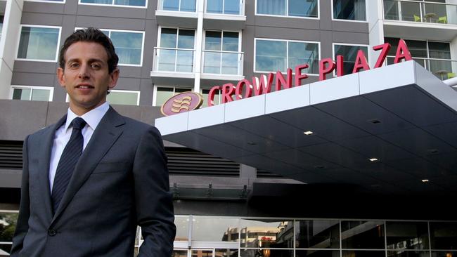 James Hines, managing director of Hines Property outside Crowne Plaza in Hindmarsh Square which will become the Pullman Adelaide hotel in October.