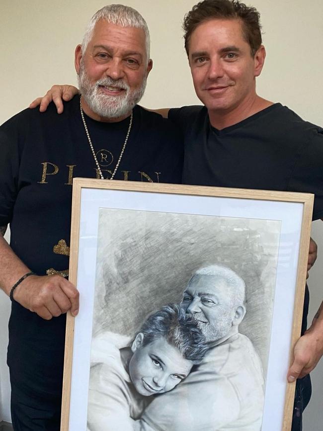 Artist Vincent Fantauzzo’s portrait of the pair. Picture: Instagram